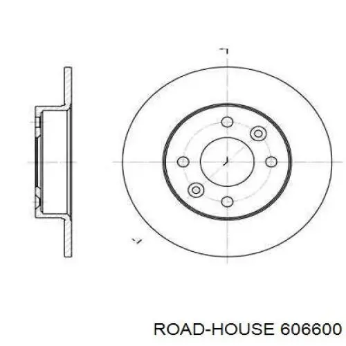 6066.00 Road House передние тормозные диски