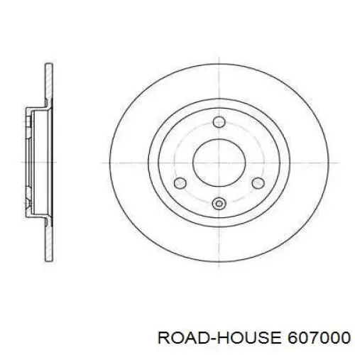 607000 Road House диск тормозной передний