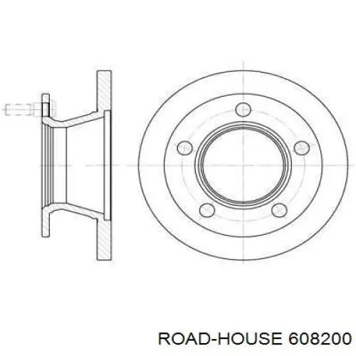 608200 Road House диск тормозной передний