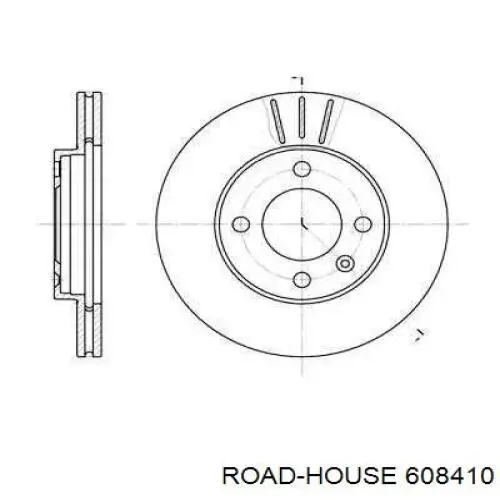 Передние тормозные диски 608410 Road House