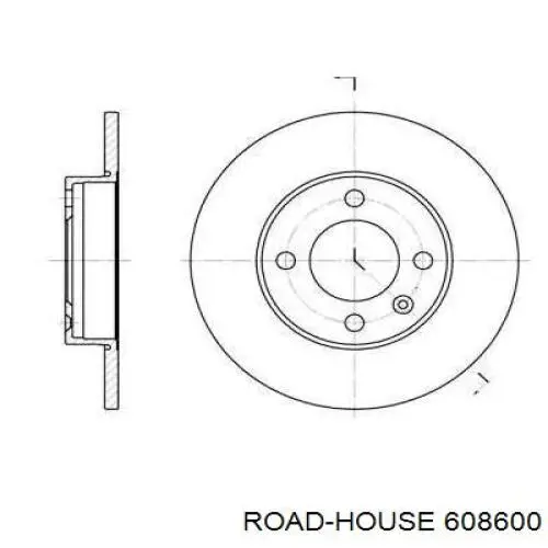 Передние тормозные диски 608600 Road House