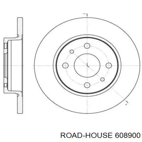 6089.00 Road House диск тормозной передний