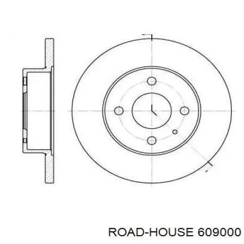 Передние тормозные диски 609000 Road House