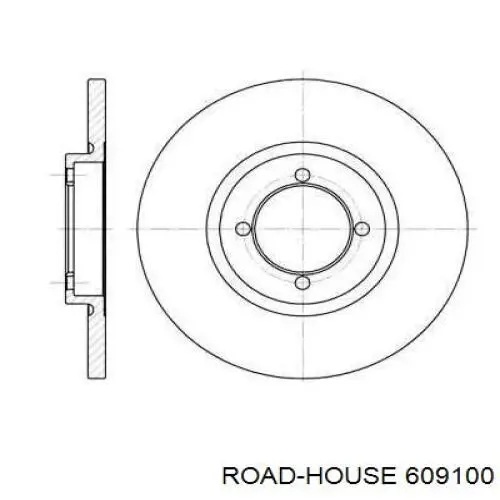 Передние тормозные диски 609100 Road House