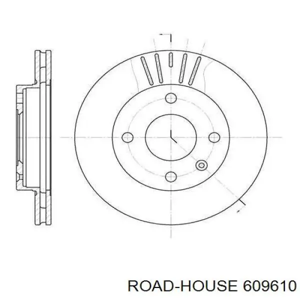 6096.10 Road House диск тормозной передний