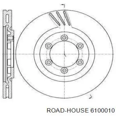 Передние тормозные диски 6100010 Road House