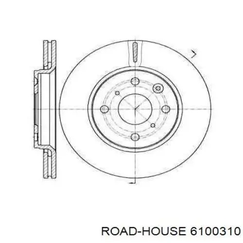 61003.10 Road House передние тормозные диски