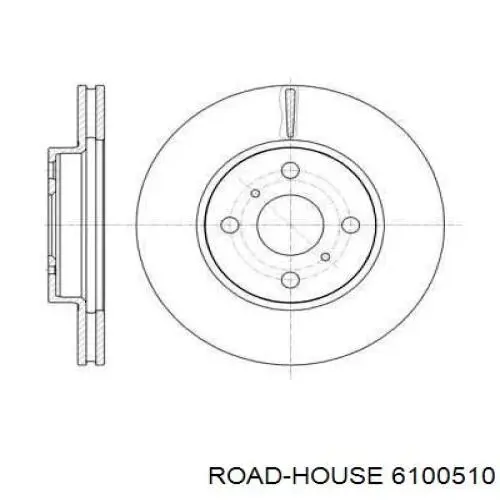 Передние тормозные диски 6100510 Road House