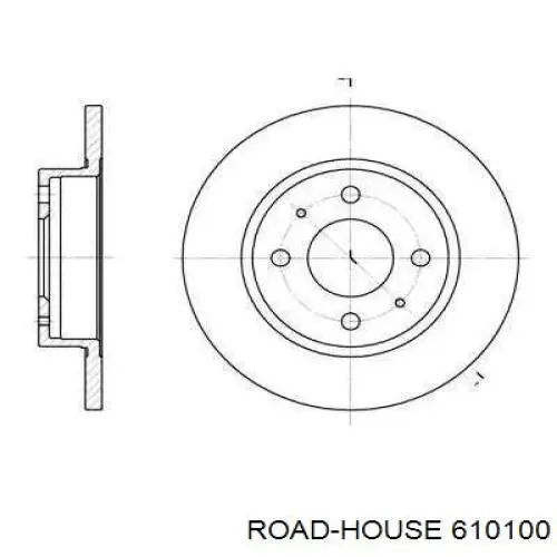 Передние тормозные диски 610100 Road House