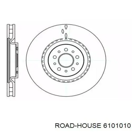 Передние тормозные диски 6101010 Road House