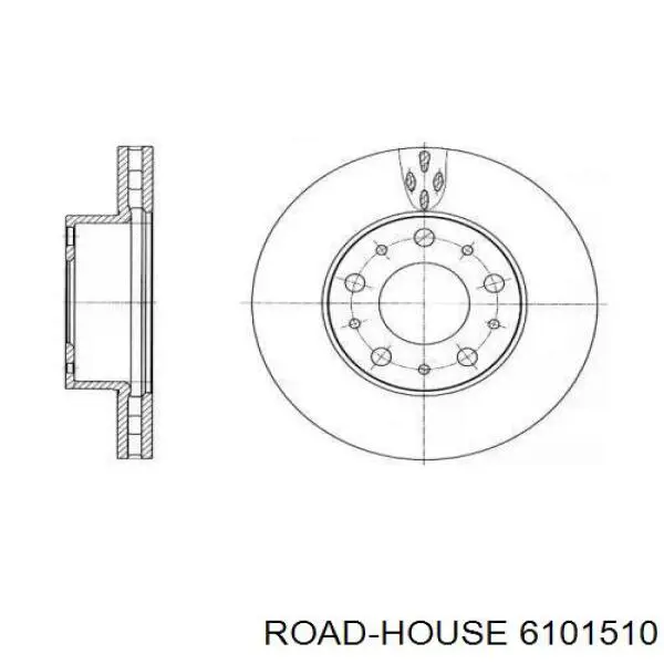 Передние тормозные диски 6101510 Road House