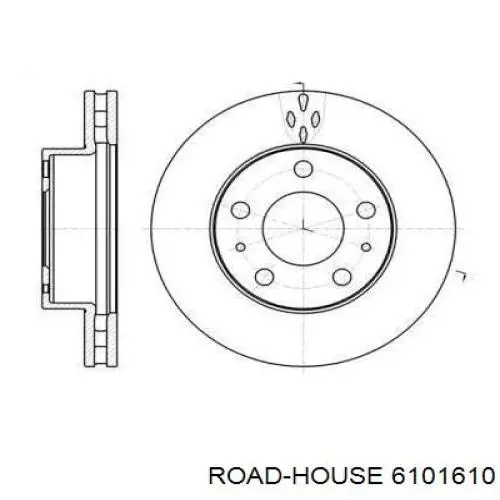 6101610 Road House диск тормозной передний
