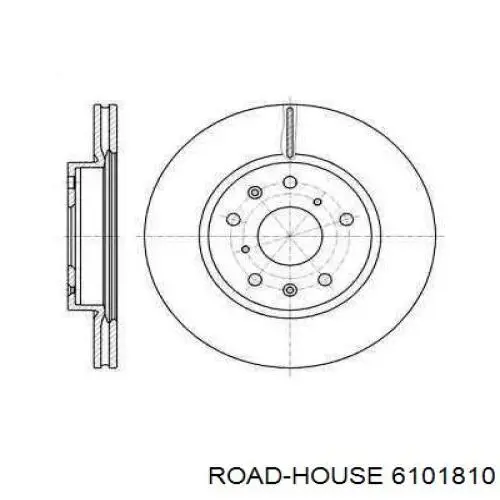 6101810 Road House disco do freio dianteiro