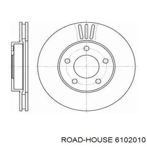 Передние тормозные диски 6102010 Road House