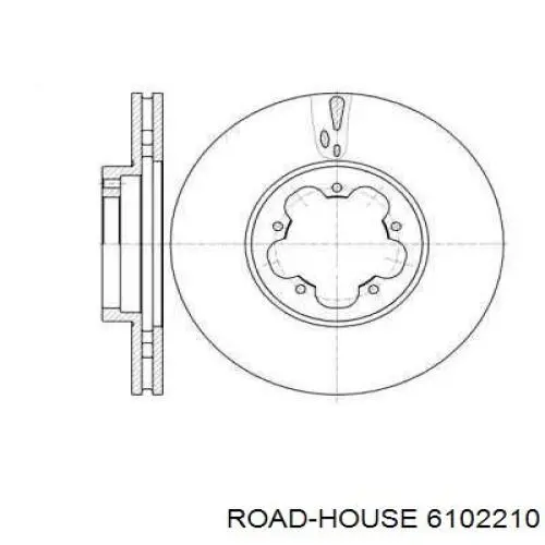 61022.10 Road House disco do freio dianteiro