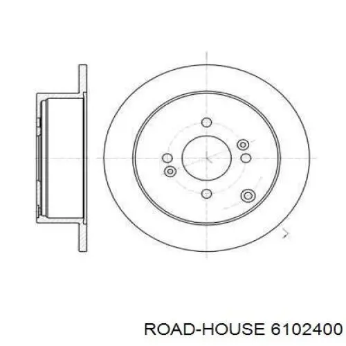 61024.00 Road House диск тормозной задний