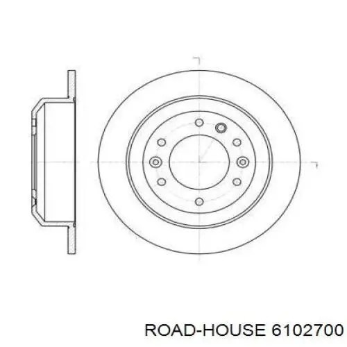 Тормозные диски 6102700 Road House