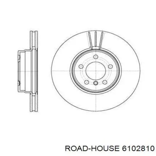 6102810 Road House передние тормозные диски