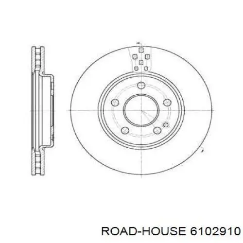61029.10 Road House disco do freio dianteiro