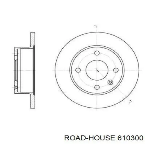 Передние тормозные диски 610300 Road House