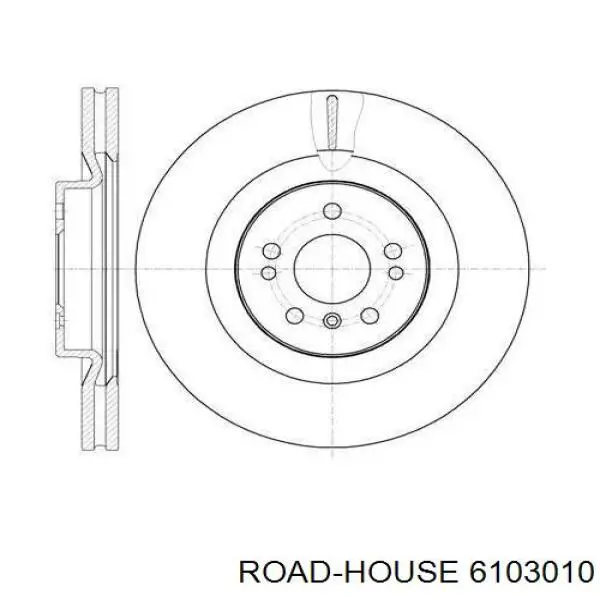 6103010 Road House диск тормозной передний