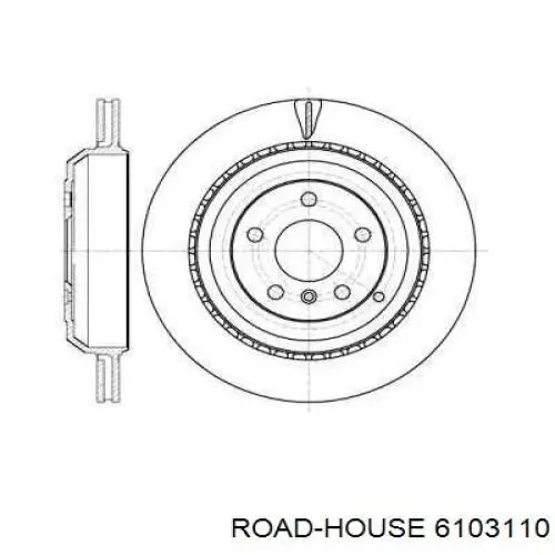 61031.10 Road House disco do freio traseiro