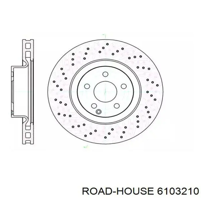 6103210 Road House диск тормозной передний