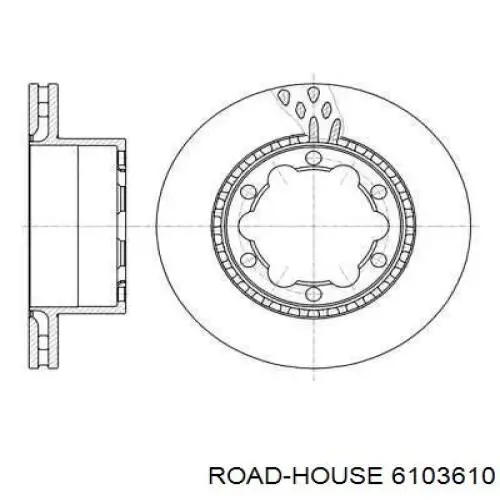 Тормозные диски 6103610 Road House