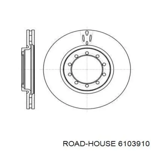 Передние тормозные диски 6103910 Road House