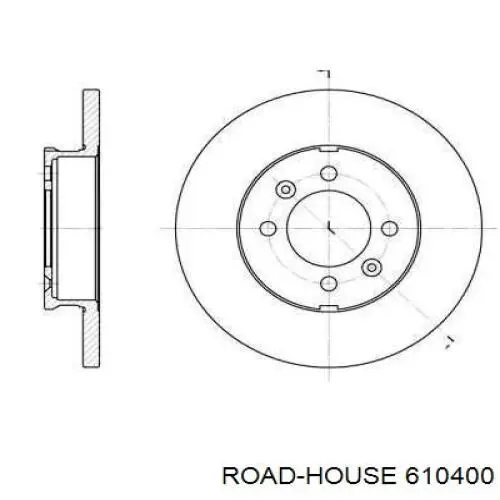 Передние тормозные диски 610400 Road House