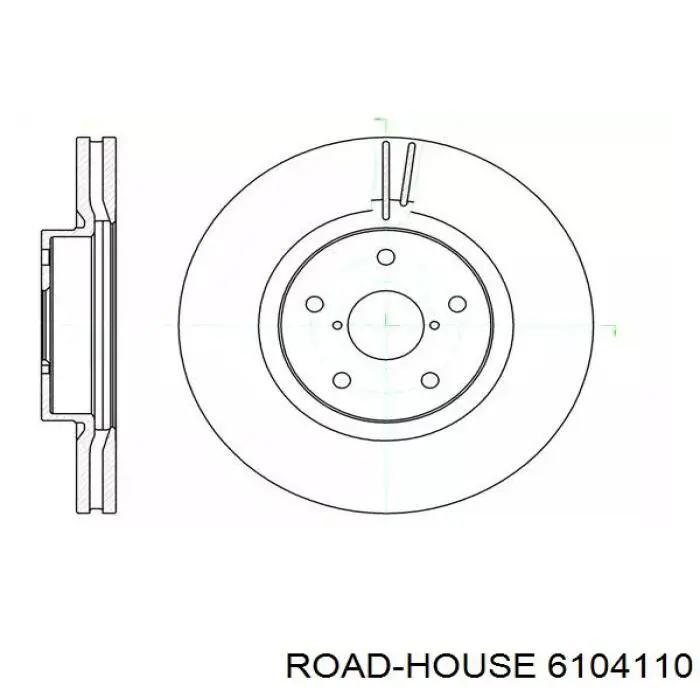 61041.10 Road House диск тормозной передний