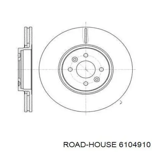 Передние тормозные диски 6104910 Road House