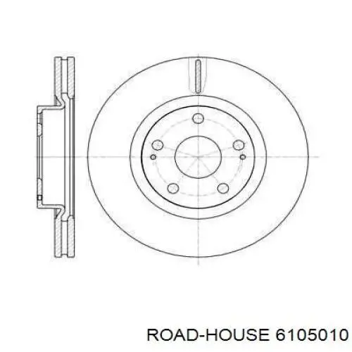 Диск гальмівний передній 6105010 Road House