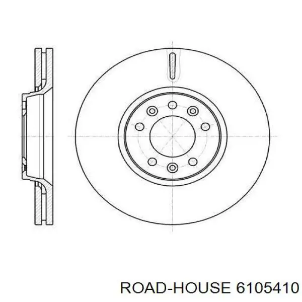 Передние тормозные диски 6105410 Road House