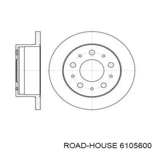61056.00 Road House диск тормозной задний