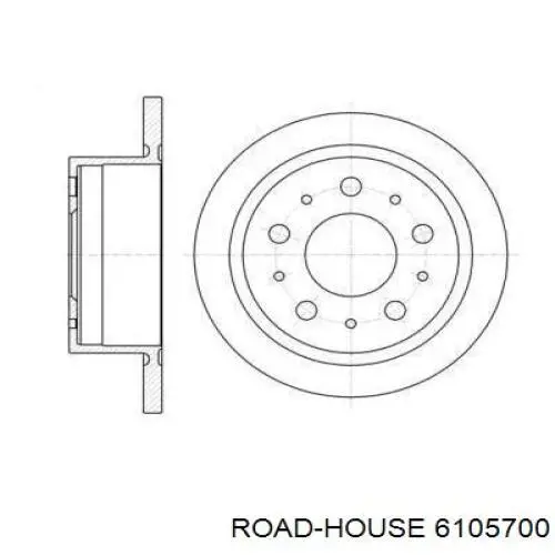 Тормозные диски 6105700 Road House