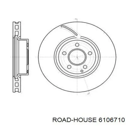 Передние тормозные диски 6106710 Road House