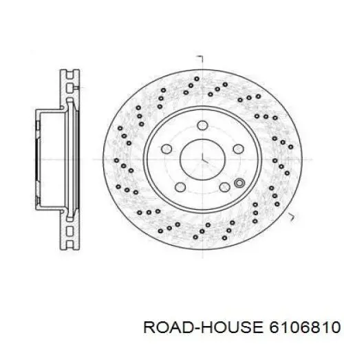 Передние тормозные диски 6106810 Road House