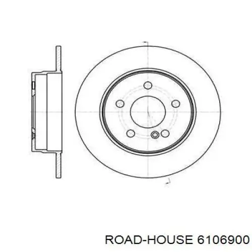 Тормозные диски 6106900 Road House