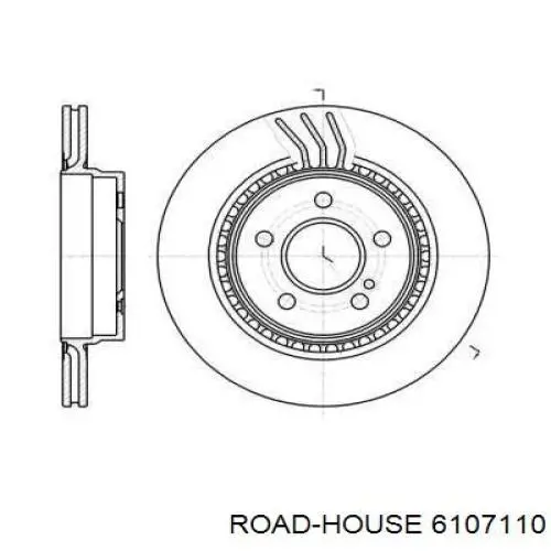 Тормозные диски 6107110 Road House