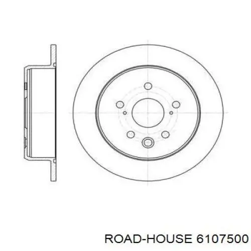 Тормозные диски 6107500 Road House