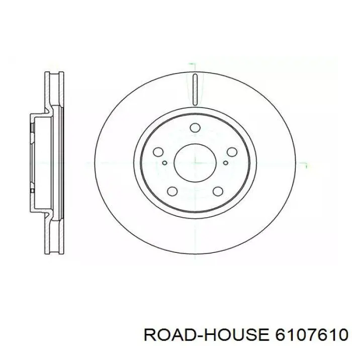 Передние тормозные диски 6107610 Road House