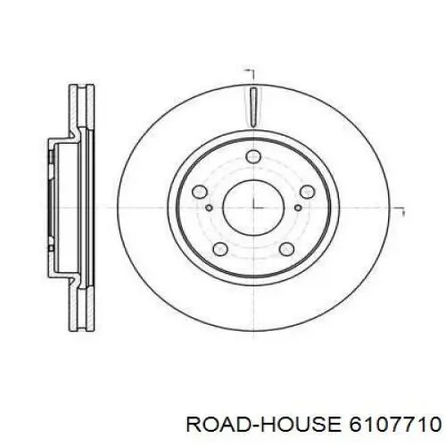6107710 Road House передние тормозные диски