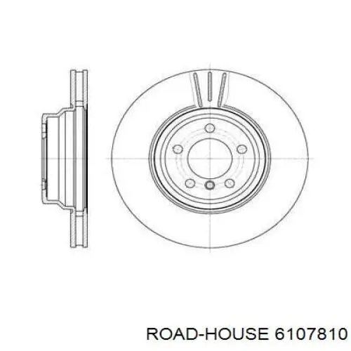 Передние тормозные диски 6107810 Road House