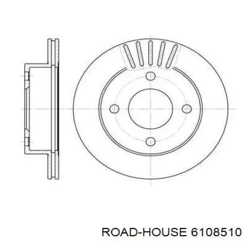 Передние тормозные диски 6108510 Road House