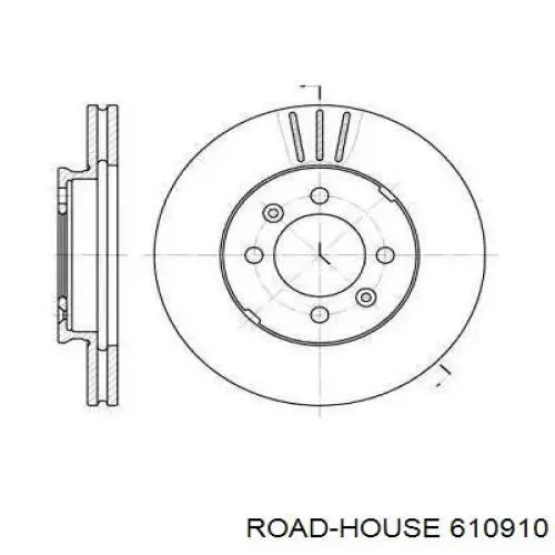 Передние тормозные диски 610910 Road House