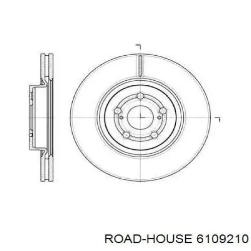 61092.10 Road House диск тормозной передний