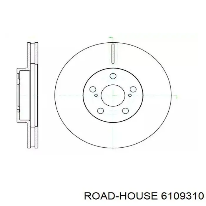 Передние тормозные диски 6109310 Road House