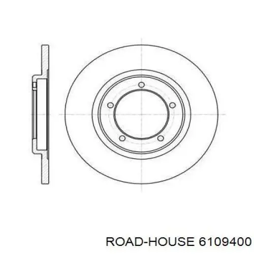 Передние тормозные диски 6109400 Road House