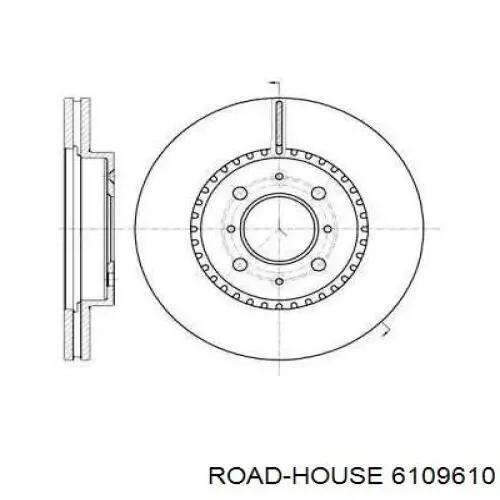 Передние тормозные диски 6109610 Road House